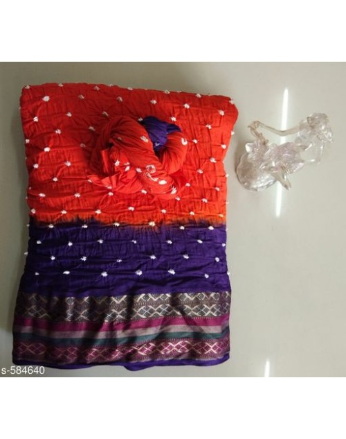 Lootkabazaar Charvi Alluring Cotton Bandhani Printed Sarees (LCACBPS007)